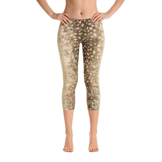 Faux Cheetah - Capri Leggings