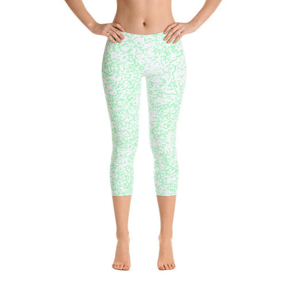 Green Squigs - Capri Leggings