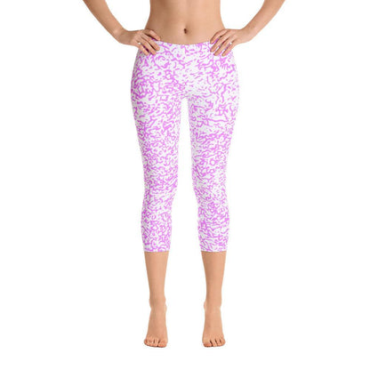 Magenta Squigs - Capri Leggings