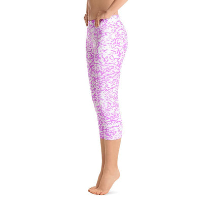 Magenta Squigs - Capri Leggings