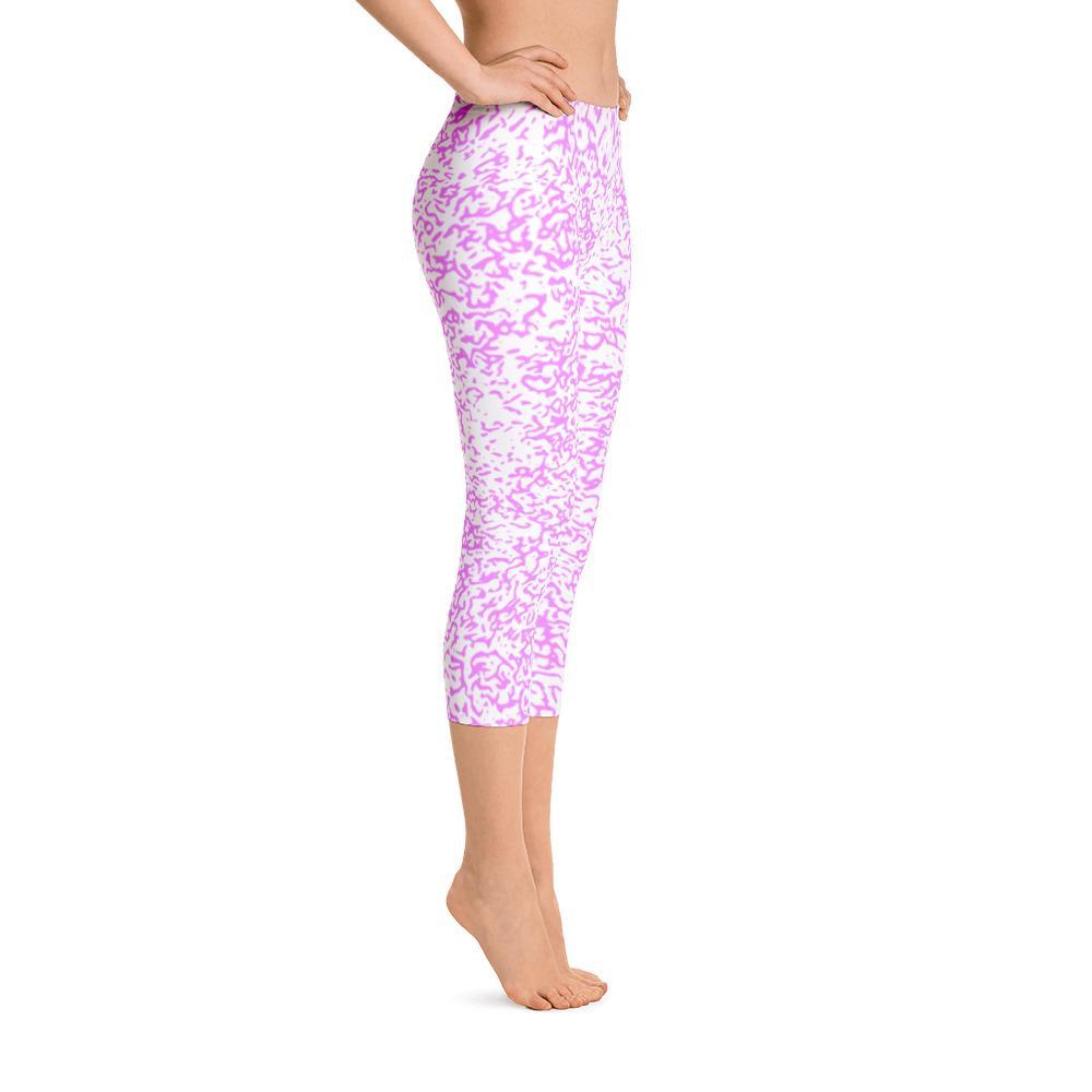 Magenta Squigs - Capri Leggings