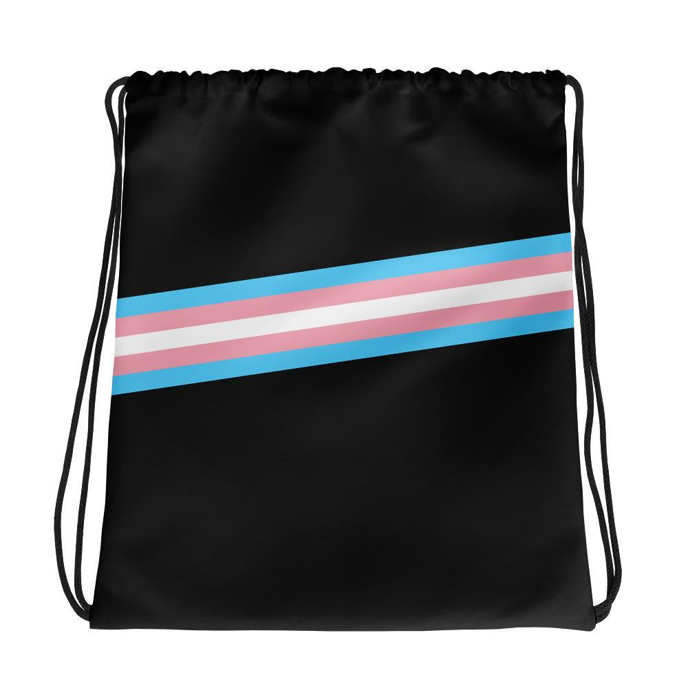 Trans Pride Drawstring bag / Trans Pride Bag /