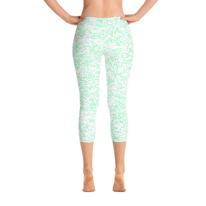 Green Squigs - Capri Leggings