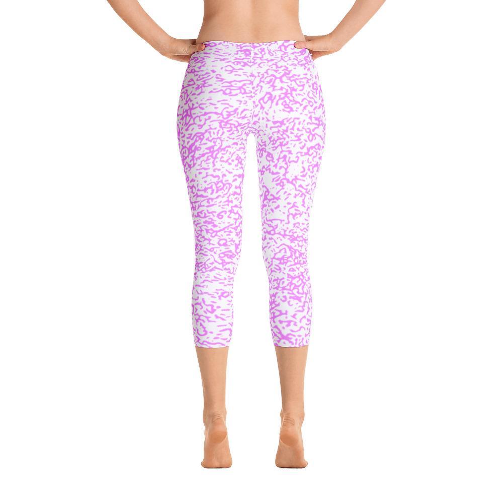 Magenta Squigs - Capri Leggings