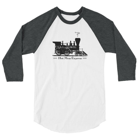 Hot Mess Express - 3/4 Sleeve Baseball Tee