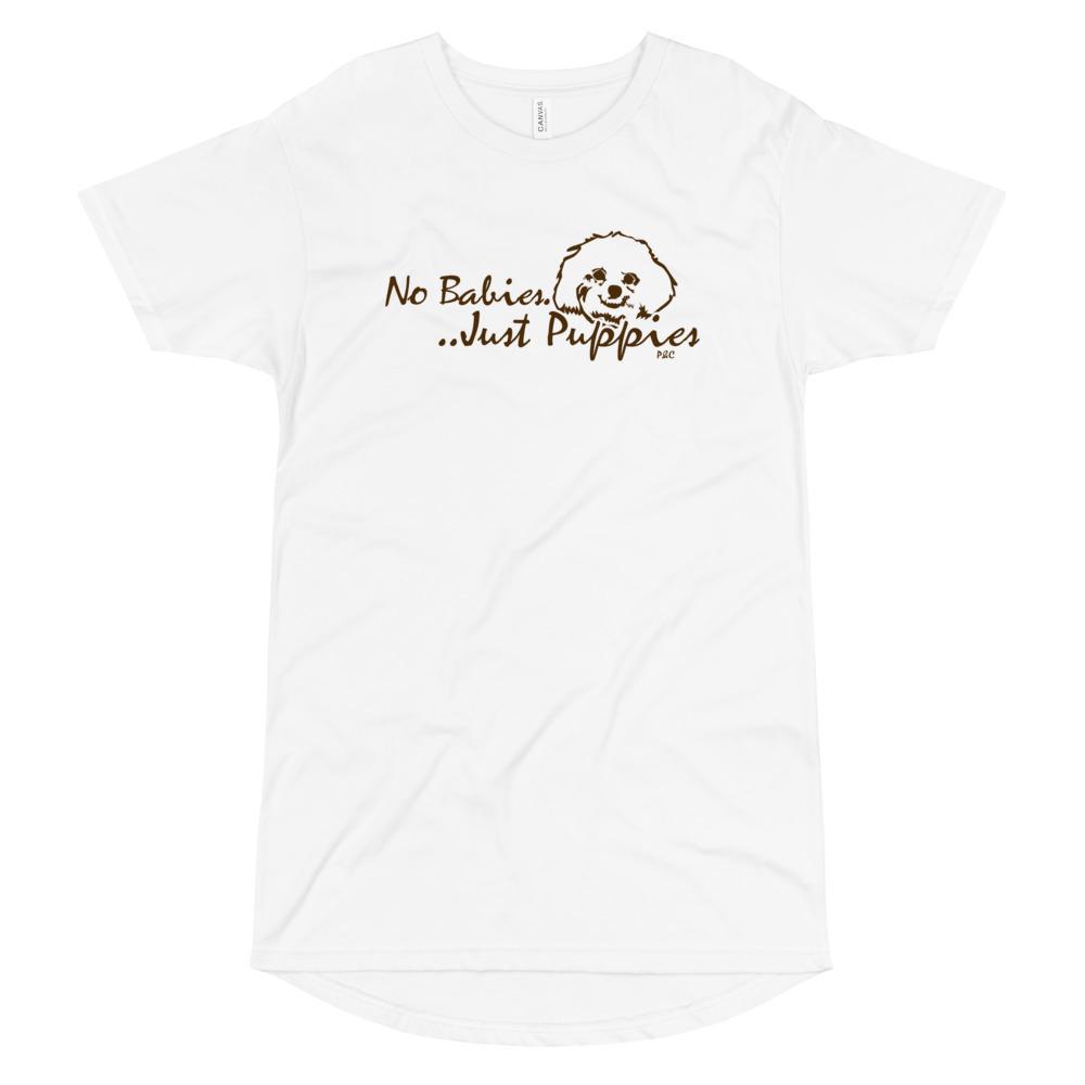 No Babies, Just Puppies - Long Body Urban Tee