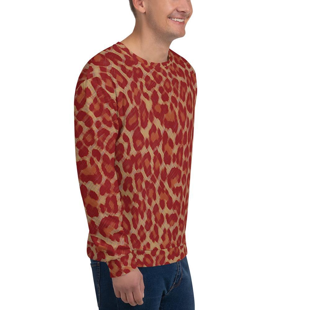 Red Cheetah - Unisex Sublimation Sweatshirt