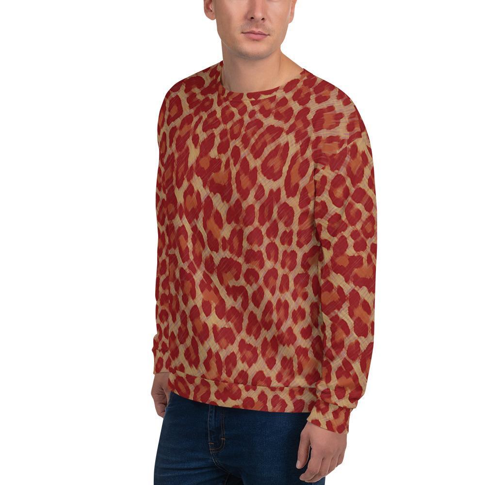 Red Cheetah - Unisex Sublimation Sweatshirt