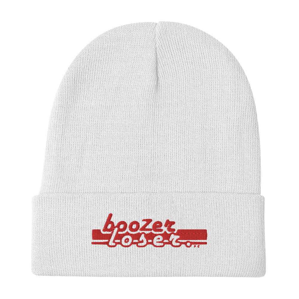 Boozer, loserEmbroidered Beanie