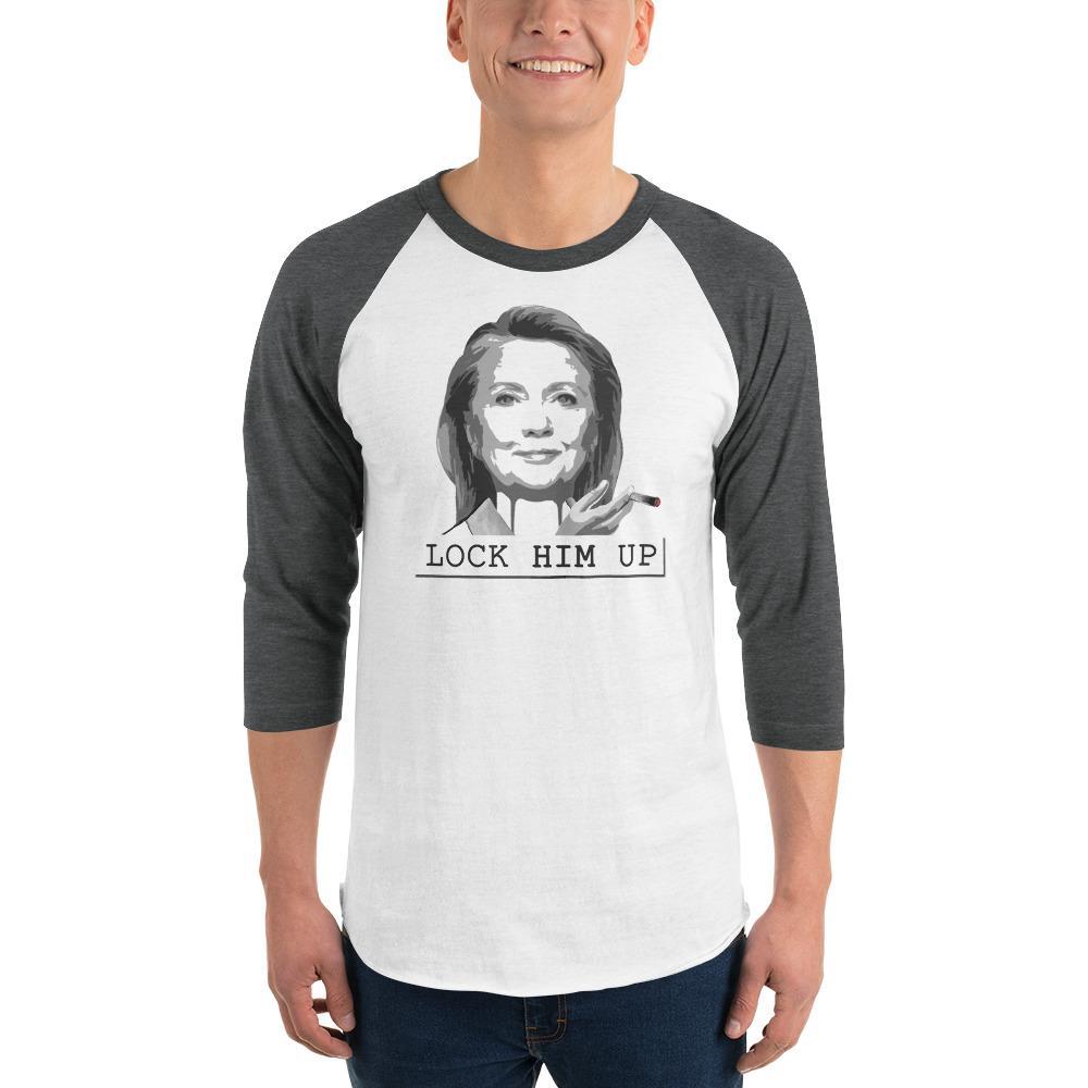 Lock Him Up - 3/4 Sleeve Baseball Tee