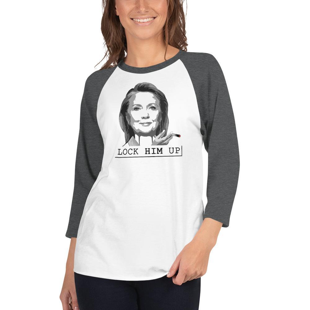 Lock Him Up - 3/4 Sleeve Baseball Tee