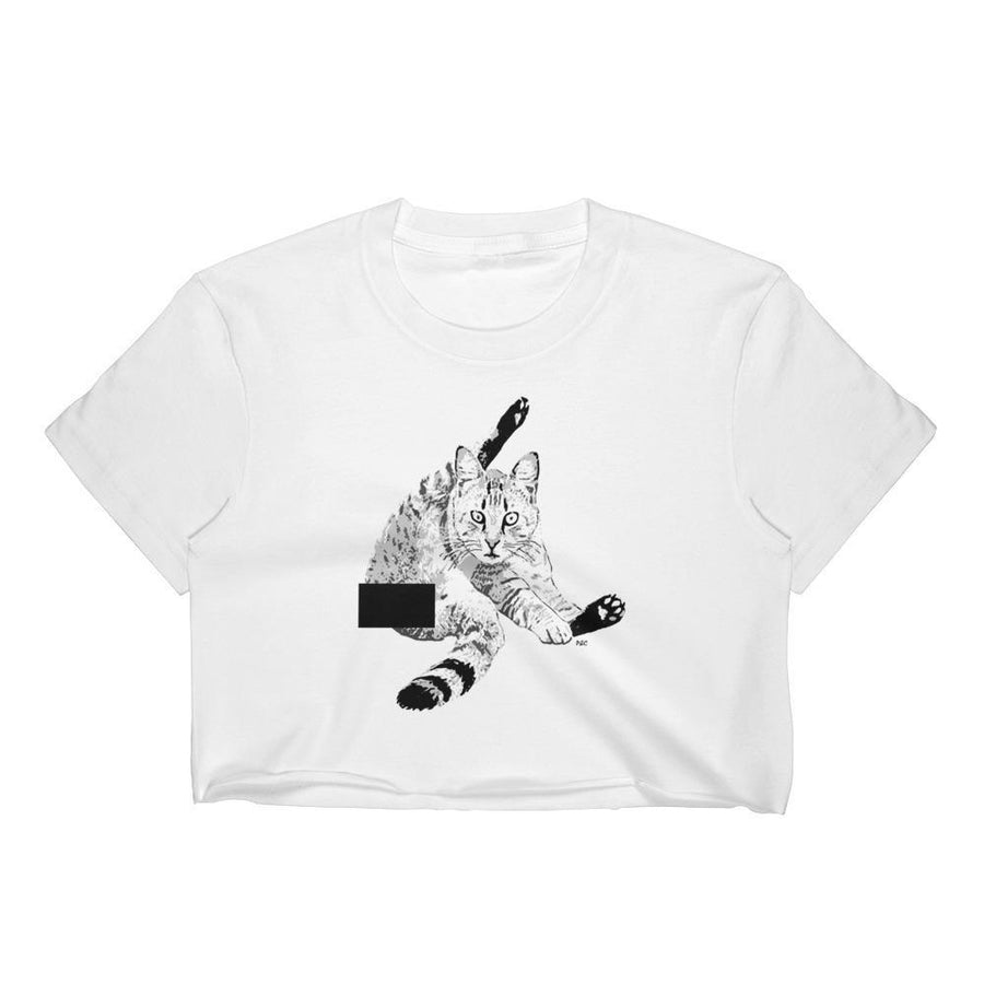 Naughty Puss - Crop Shirt