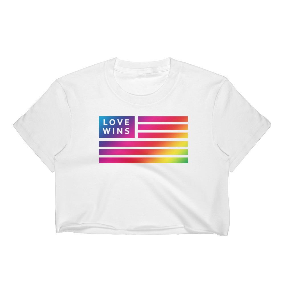 Love Wins - Unisex Crop Shirt