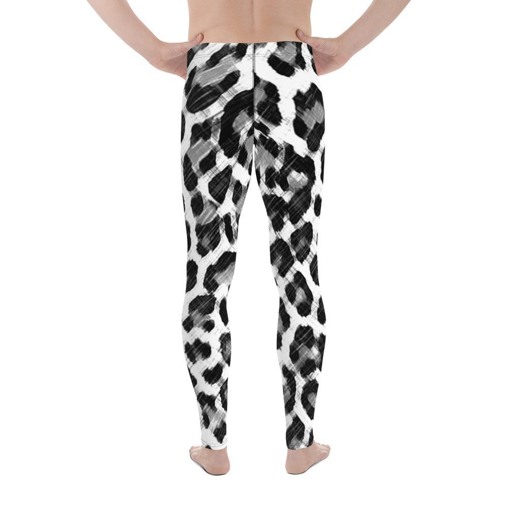 Black & White Leopard - Men's Leggings