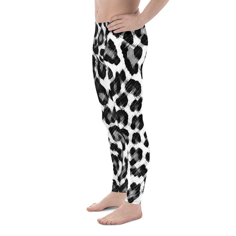 Black & White Leopard - Men's Leggings