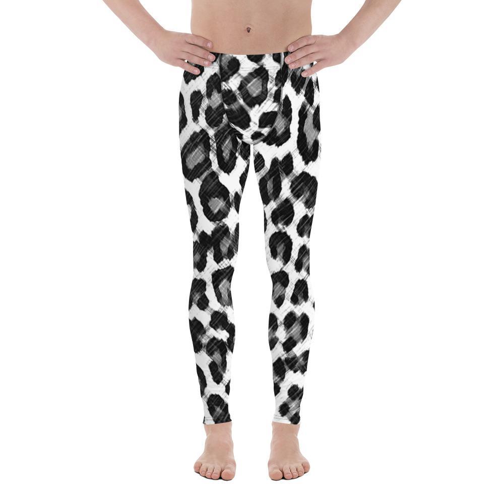 Black & White Leopard - Men's Leggings