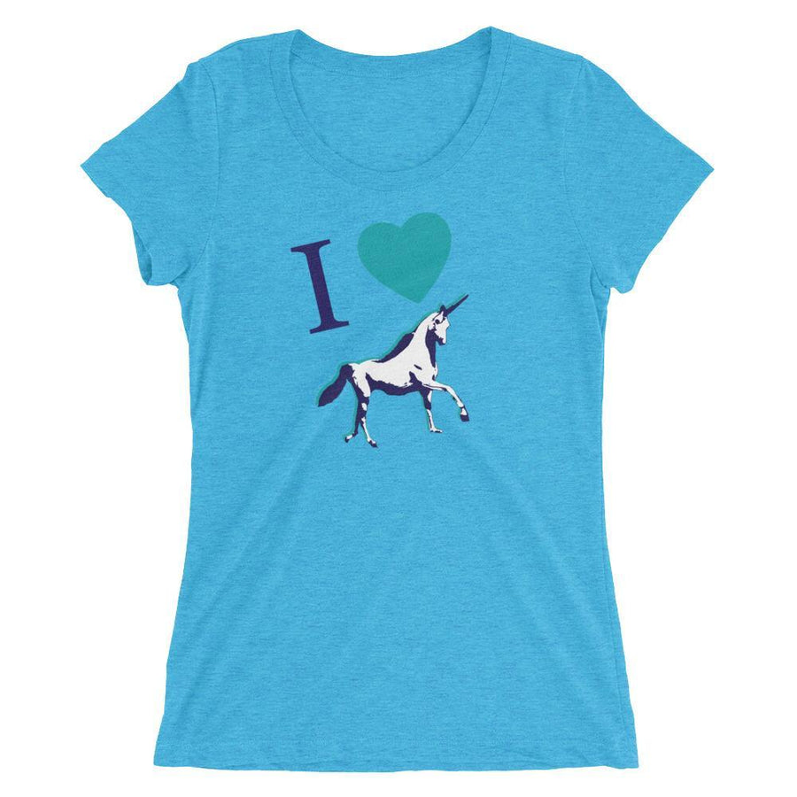 I <3 Unicorns - Women's Triblend Shirt