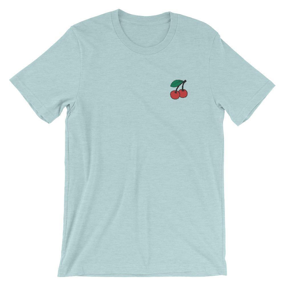 Cherries - Embroidered Shirt