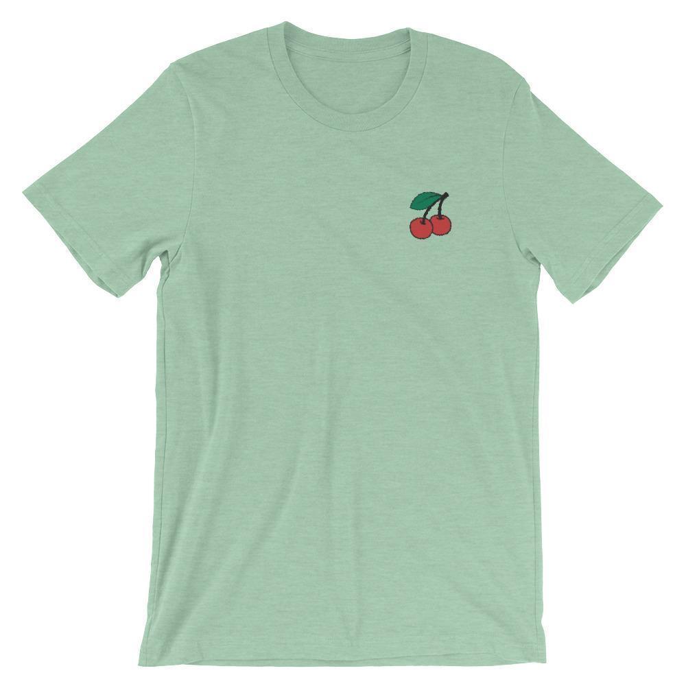 Cherries - Embroidered Shirt