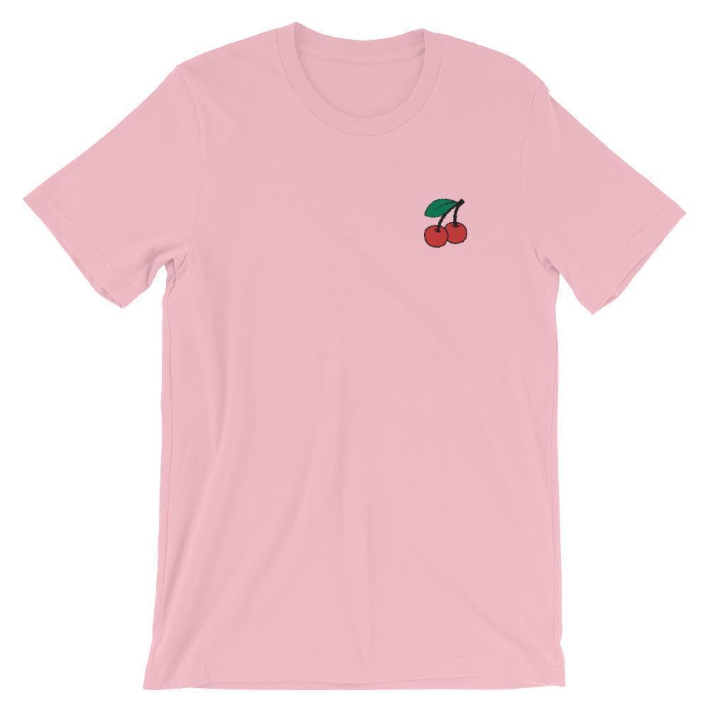 Cherries - Embroidered Shirt