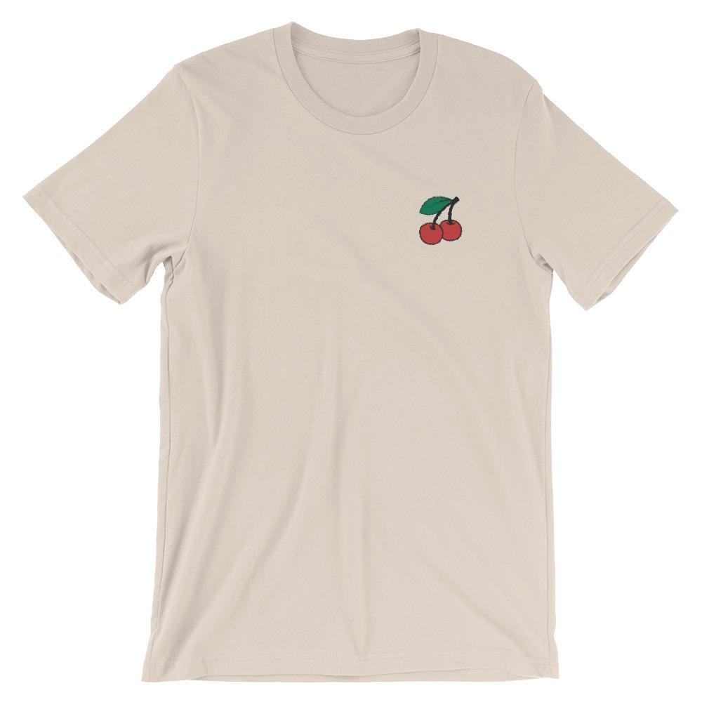 Cherries - Embroidered Shirt