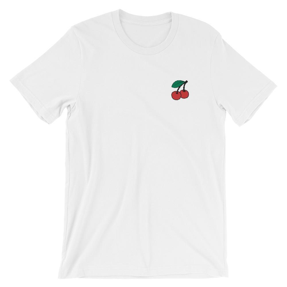 Cherries - Embroidered Shirt