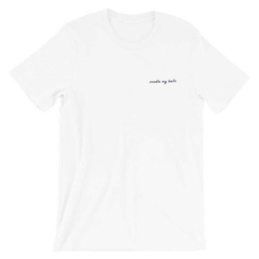Cradle My Balls - Embroidered Shirt