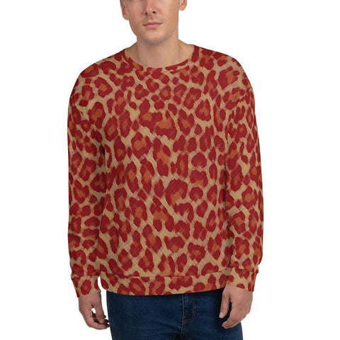 Red Cheetah - Unisex Sublimation Sweatshirt