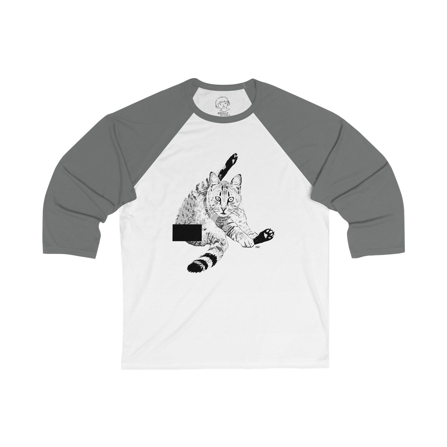 Naughty Puss - Unisex 3/4 Sleeve Baseball Tee